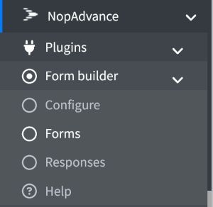 nopcommerce form builder plugin navigation menu